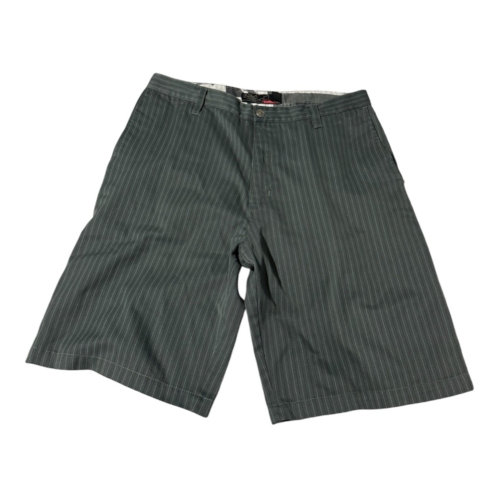 Quicksilver Charcoal Pinstripe Shorts 32